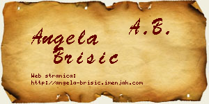 Angela Brisić vizit kartica